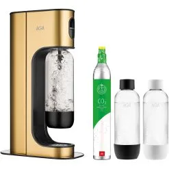Aga Exclusive Kulsyremaskine Med PET-flaske + 1 Gascylinder, Messing