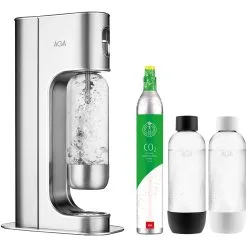 Aga Exclusive Kulsyremaskine Med PET-flaske + 1 Gascylinder, Stål
