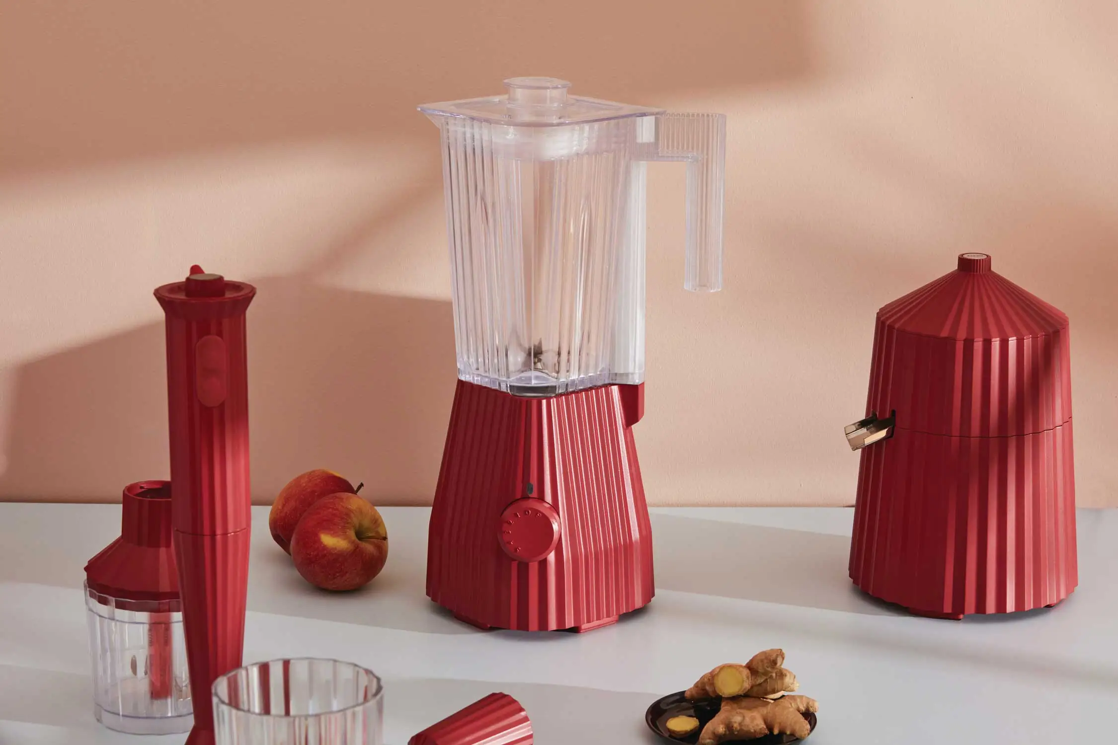 Alessi Plissé Blender, Rød - Billede 2