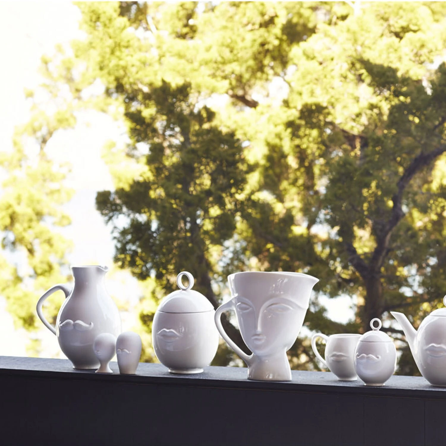 Jonathan Adler Mr. & Mrs. Muse Salt & Peberstrøer, Hvid - Billede 4