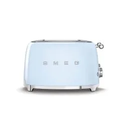Smeg Retro Toaster 4 Slices, Pastel Blue