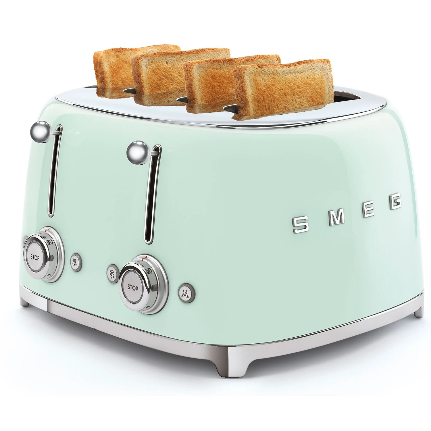 Smeg Retro Toaster 4 Slices, Pastel Green - Billede 6