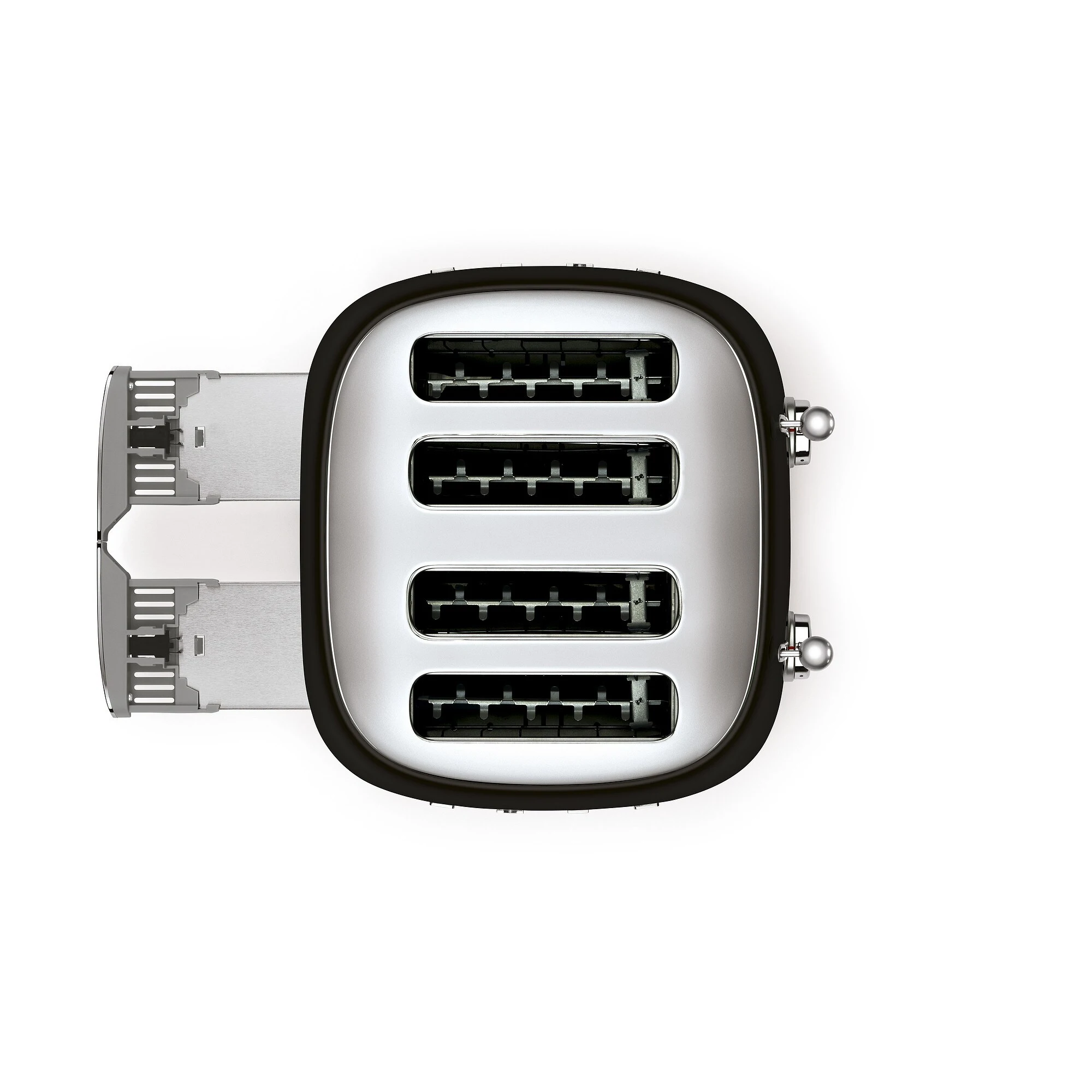 Smeg Retro Toaster 4 Slices, Black - Billede 4