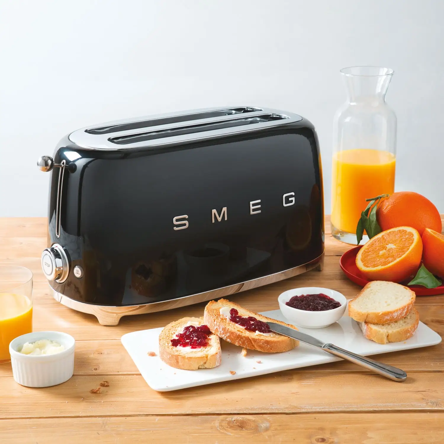 Smeg Toaster 4 Skiver, Rød - Billede 3