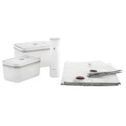 Zwilling Fresh & Save Startkit Med Vakumpumpe / Tasker / Beholdere I Plastik, 7 Dele